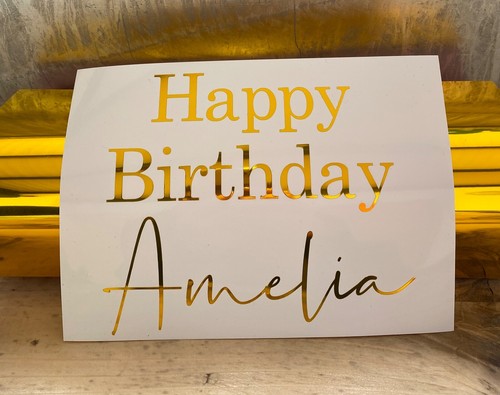 Adesivo vinile buon - buon, compleanno