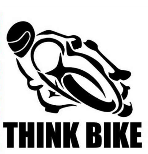 Decalcomania vinile think bike - vinile,