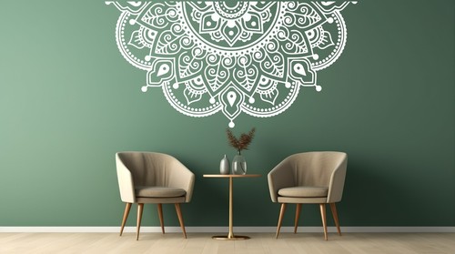 Adesivo murale mezzo - , mandala