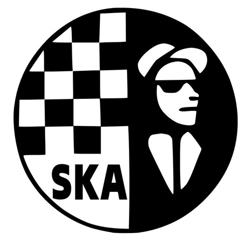 Decalcomania vinile ska man - ska,