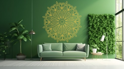 Adesivo murale boho cuore