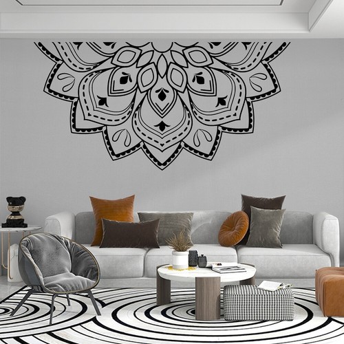 Adesivo murale mezzo mandala