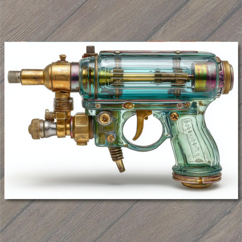 Adesivo steampunk raygun - raygun, sci